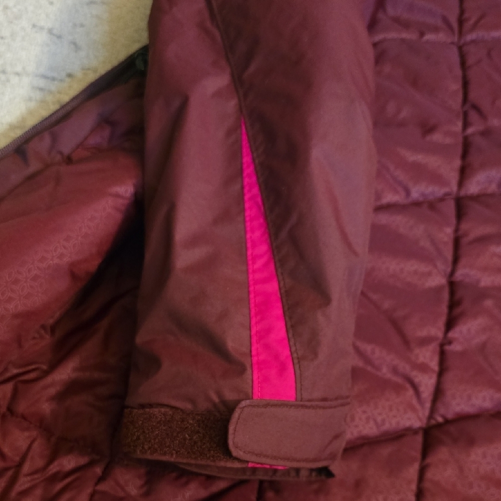 Columbia Women's Burgundy Jacket with Pink Accents, Preowned - Picture 8 of 16